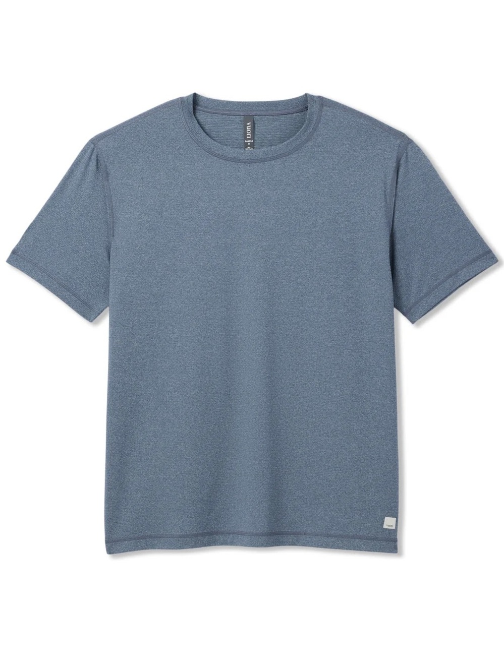 Vuori Men's Tradewind Performance Tee Blue  grey heather like new